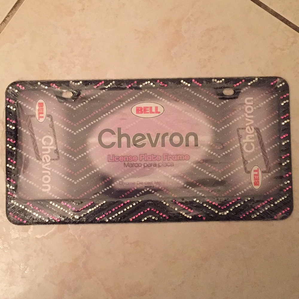 Chevron License Plate Frame